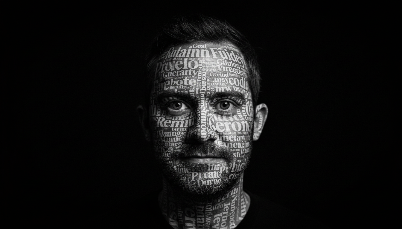 Dark Portrait — Typography